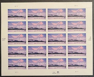 Scott 4374 Alaska Statehood MNH 42 Cent - Sheet of 20 Stamps - Picture 1 of 2