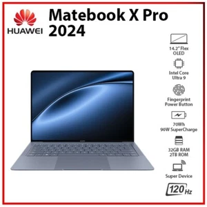 HUAWEI MateBook X Pro 2024 Ultra 9 185H 32GB+2TB GLOBAL Ver. Windows PC Laptop - Picture 1 of 8