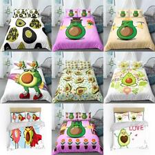 Cute Cartoon Avocado Quilt Duvet Cover Set Home Textiles Pillowcase Bedspread
