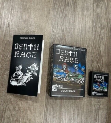 DEATH RACE Atari 2600 homebrew videojuego videojuego caja de cartuchos VCS retro divertido Foto 1 de 4