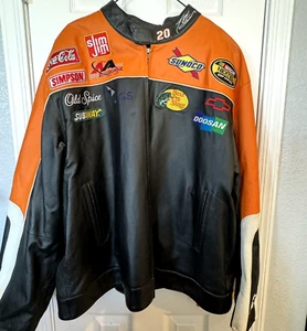 Tony Stewart #20 Vintage Chase JH Design NASCAR HomeDepot Leder Rennjacke 2XL - Bild 1 von 8