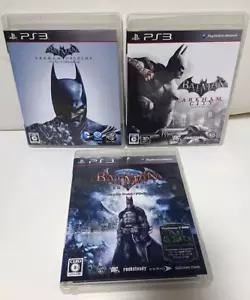 Lot 3 Batman Arkham Begins & City & Asylum set PS3 Sony PlayStation 3 Japan Ver - Picture 1 of 3
