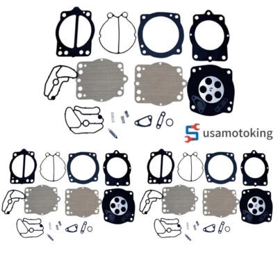 PACK de 3 para Kawasaki Keihin Carb kit de reconstrucción SXI STX XIR SS XI 750 TS X2 SX 650 Foto 1 de 4