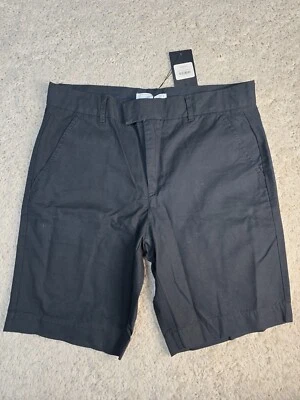 Pantalones Cortos Five Four Para Hombre Talla 34 Negro Benedict Bolsillos Traseros con Cremallera Tiro Regular Foto 1 de 4