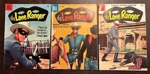 The LONE RANGER 120, 121, 122 Clayton Moore Covers ~ Dell Comics 1958 Bag/Board - Picture 1 of 17