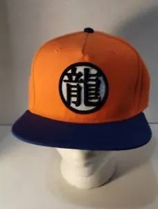 Dragon Ball Z Turtle School Kanji Snapback Hat Cap Orange Blue OSFM - Picture 1 of 8