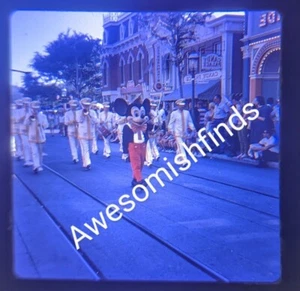 Vintage 35mm Film Slide Disneyland Mickey Mouse Parade & Downtown - Picture 1 of 2