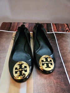 Tory Burch Womens Minnie Closed Toe Slide Flats, Black, Size 8 C Narrow - Picture 1 of 6