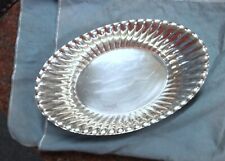 CARTIER STERLING SILVER OVAL FLUTED DISH