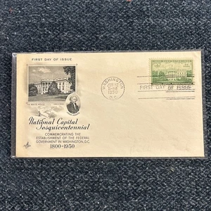 Capital Sesquicentennial White House 1950 FDC #990 Artcraft - Picture 1 of 4