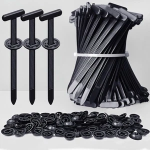 200 Stück Schwerlast Nylon Kabelbinder Schnallen Selbstverriegelnd Reißverschluss Binder - Bild 1 von 5