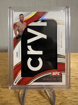 2022 Panini Immaculate Collection Justin Gaethje Fight Worn “Crypto” Patch 3/5 - Изображение 1 из 4