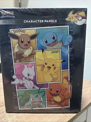 Pokemon Character Panels 1000 Piece Puzzle NEW STILL SEALED - image 1 of 2
