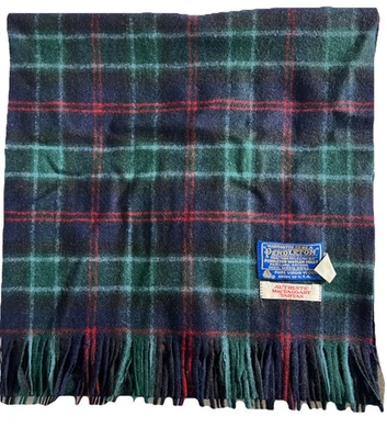 Bufanda vintage Pendleton MacTAGGART tartán a cuadros pura lana virgen usada Foto 1 de 4