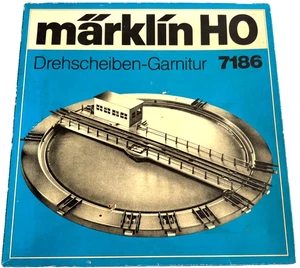 Märklin H0 7186 Drehscheibe (1976) - 10 Gleisanschlüssen f. M Gleise HO H0 1:87 - Bild 1 von 8