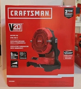 NIB CRAFTSMAN V20 Cordless Personal Fan, Misting Fan, Settings for Mist - Picture 1 of 2