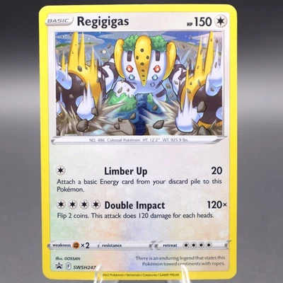 Regigigas - (Cosmos Holo) SWSH247 Promo SWSD SWSH: Sword & Shield Promo Cards Po - Image 1 of 2