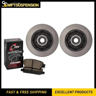 Front Disc Brake Pad Set Disc Brake Rotor C-Tek for Chevrolet C2500 1995-2000 - Image 1 of 4