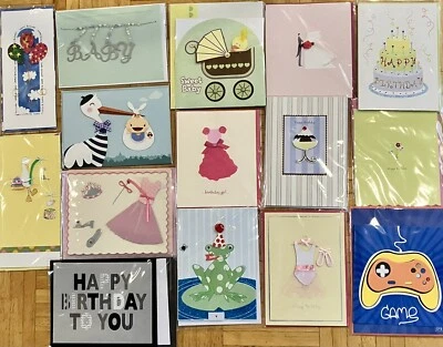 Lot of 15 NEW 3D Celebration Cards by Burgoyne - With Bonus Cards Included! - Image 1 of 4