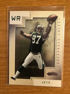 2001 Fleer Showcase Legacy Collection Laveranues Coles NY Jets Florida St 25/50 - Bild 1 von 2