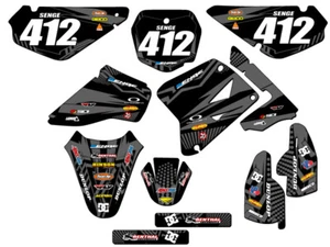 2005-2023 RM 85 MAYHEM Black Senge Graphics Kit Compatible with Suzuki - Picture 1 of 10