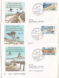 República Federal FDC 1871-3 SC 1937 a-c Parques Nacionales conjunto dirigido - Imagen 1 de 1