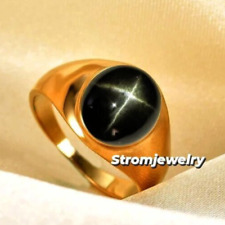 Black Star Sapphire Ring 925 Sterling Silver Weddig All size Ring Size 3 to 16US