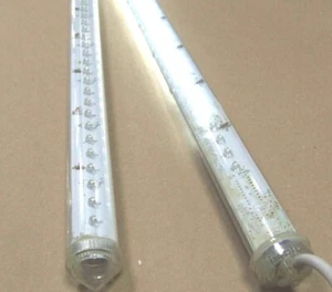 NEON A LED SCORREVOLE 60CM DOPPIA FACCIA LUCE BIANCO FREDDO - Picture 1 of 1