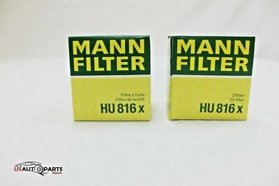 SET OF 2 MANN- Oil FIlter with Kit -HU816x - BMW  ,OE 11428683196 - Image 1 of 2