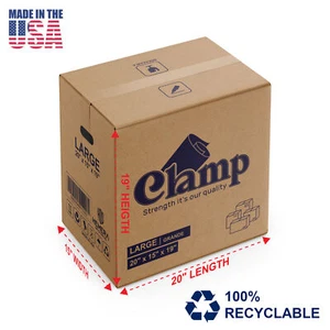 Champ Large Moving Box 20" x 19" x 15" (Pack of 25) - Picture 1 of 4