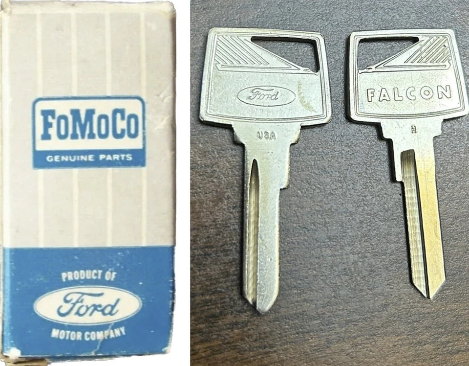 Juego de llaves en blanco NORS Ford Falcon 1959-1965 Ranchero 60 61 62 63 64 Futura Foto 1 de 1
