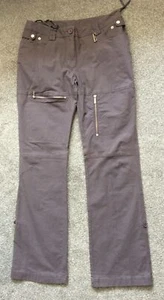 Elle Womens GreyTrousers Size 12 L32 in - Picture 1 of 4