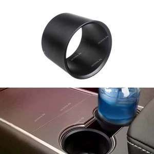 Car Water Cup Holder Cover Insert Expander Adapter Black Fit For Model 3 - Picture 1 of 6