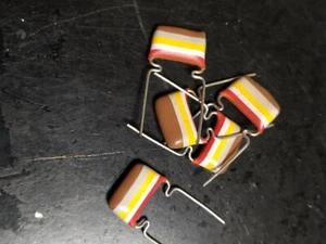 5x Mullard 0,190 uF 100V Tropical Fish Audio Grade Tone 190nF Kondensator CL4/69 - Bild 1 von 2