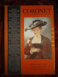 CORONET February 1938 Feb 38 PIERRE BONNARD ANDRÉ ANDRE MAUROIS DAWN POWELL - Picture 1 of 1