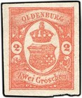 Altdeutschland Oldenburg, 1861, 13 SPERATI, ohne gummi