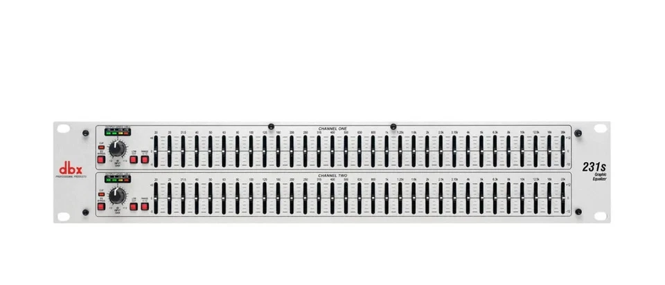DBX 231S Dual 31 Band Graphic Equalizer Pro Audio Rack Mount EQ + Low Cut Filter - Image 1 of 2