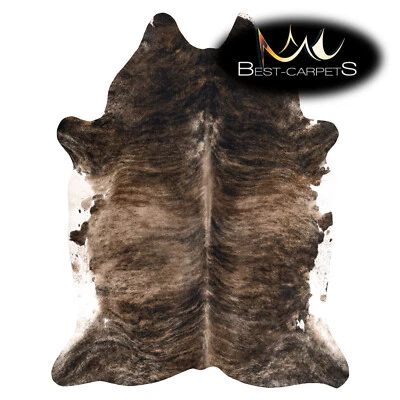 BEST-CARPETS.CO.UK STUPENDO tappeto artificiale in pelle di mucca animale stampato marrone scuro tappeto di grandi dimensioni