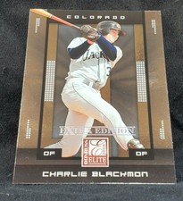 Charlie Blackmon 2008 Donruss Elite Extra Edition Colorado Rockies Rookie Card