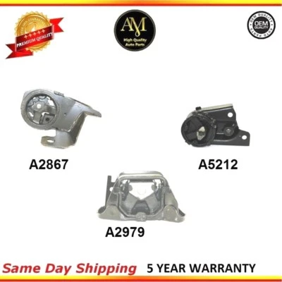 Motor Motor y transmisión automática. Juego de 3 piezas de montaje para Dodge Neon y Plymouth Neon 95-99   Foto 1 de 4