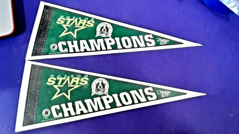 1998 1999 DALLAS STARS ORIGINAL PENNANTS MINI STANLEY CUP CHAMPIONS Cover