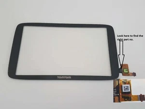 TomTom Go 6200 Professional  HGV Touch Screen Digitizer Glass Part no WI-TPI601 - Picture 1 of 2