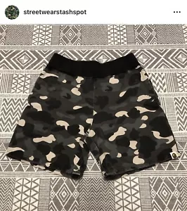 A Bathing Ape Bape City Camo Sweatshorts Size Small - Picture 1 of 8