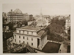 City Hall Park New York City Fotograbado 1893 - Imagen 1 de 2