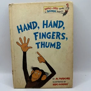 Hand Hand Fingers Thumb Book Club Edition Bright & Early Books By Al Perkins - Picture 1 of 5