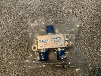 Holland Electronics GHS-2FCLI 2Way Splitter 5-1000 MHz Low Intermodulation 3.5dB - Image 1 of 3