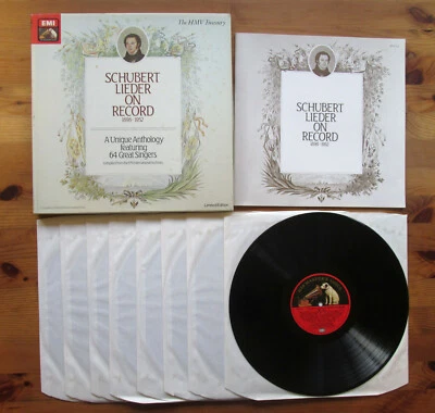 RLS 766 Schubert Lieder On Records 1898-1952 EMI 8LP Box Set NM + booklet - Image 1 of 4