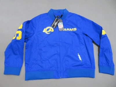 Chaqueta Bomber Los Angeles Rams Para Mujer XL Pro Estándar Cremallera Completa Azul NFL Fútbol Foto 1 de 4
