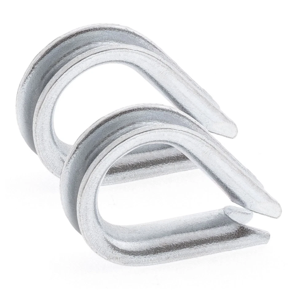 MARKENLOS Drahtseil Kausche Seilklemmen Stahlseil Seilkausche verzinkt Seilöse Seil Öse