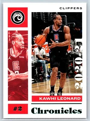 Kawhi Leonard 2020-21 Panini Chronicles Teal Los Angeles Clippers #39 - Image 1 of 2